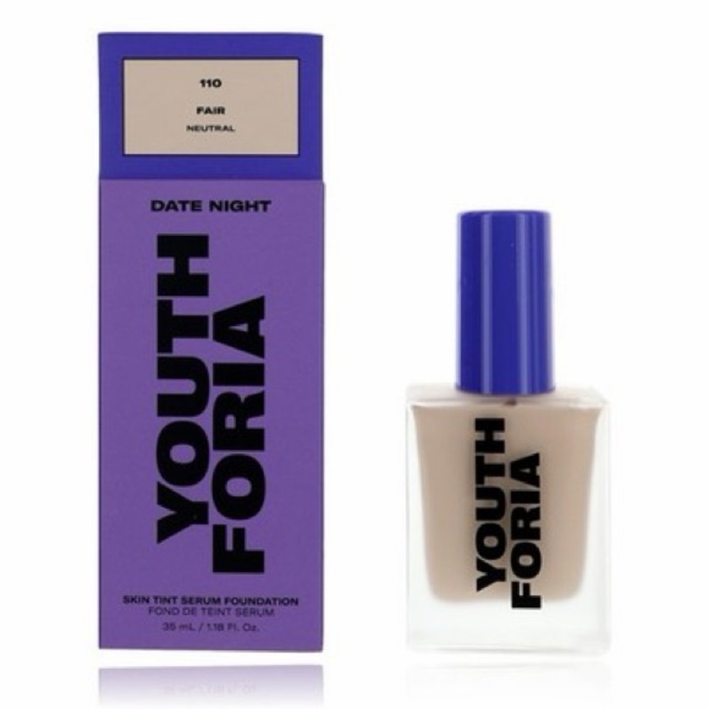 ✨ Youthforia Date Night Skin Tint Serum Foundation – 110 Fair Neutral (35 mL) ✨
